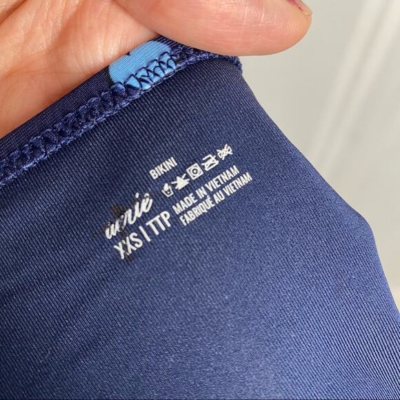 aerie Aquabatix Diver Bikini Bottoms XXS Navy Blue Swimwear Novelty Rare Women's - Picture 3 of 8